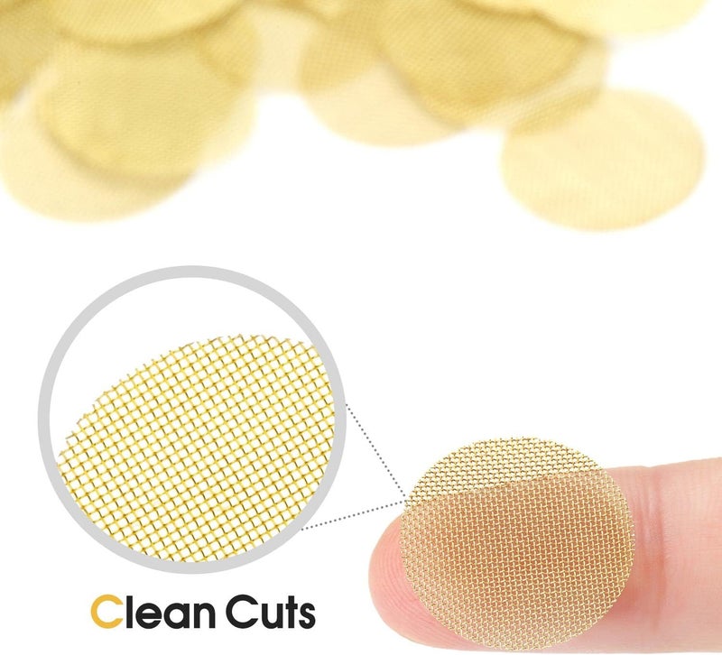 STANKER Pipe Screens 120pcs 3/4 Inch 19mm Brass Pipe Screen, 0.75 Inch Metal Mesh Filter Screen - Image 3